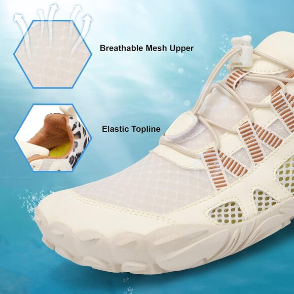 Water Shoes Womens Mens Quick Dry Athletic Sandals for Beach Water Sports - Picture 3 of 5